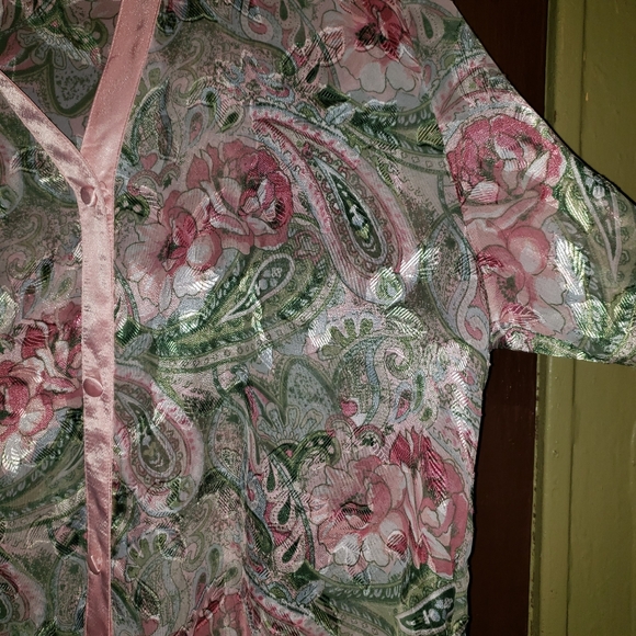 Vintage Victoria's Secret gold label medium/large semi sheer sleep shirt - Picture 3 of 5